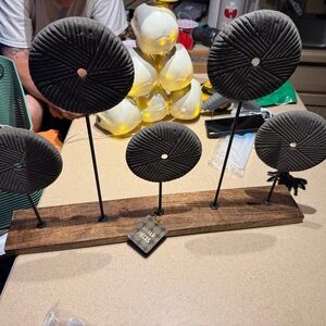 Black and Brown Decorative Sculpture by